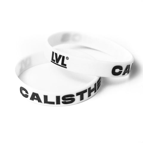 Pulsera de silicona CALISTHENICS LVL® WHITE